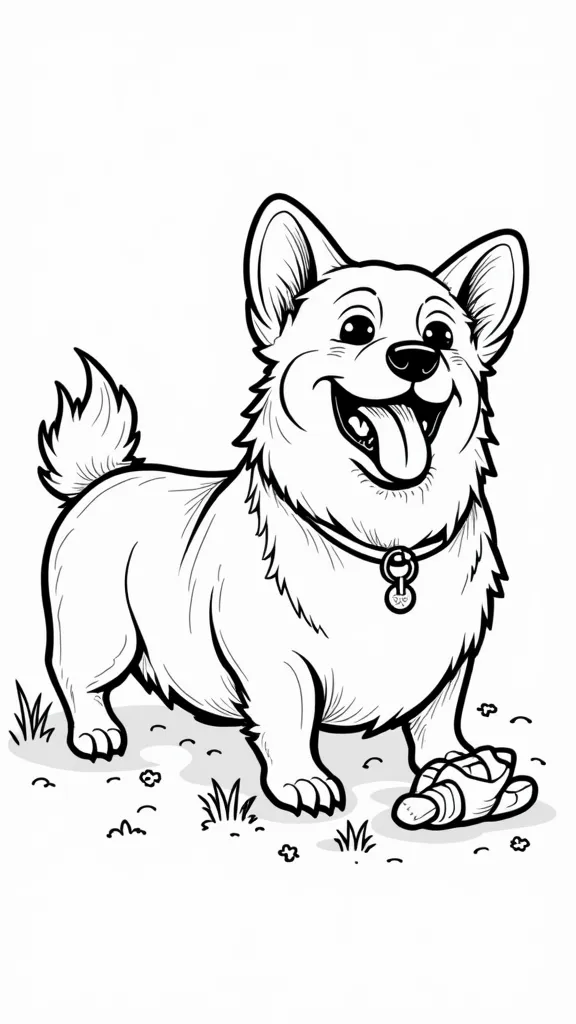 corgi coloring pages printable